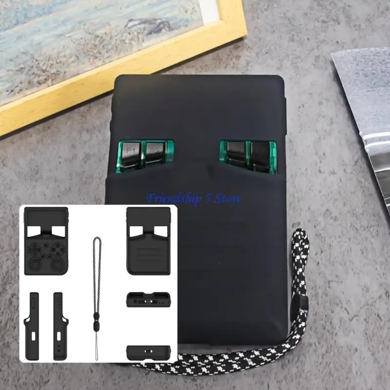 T8WC Game Console Skin Cover Protective Case for RG35XX Scratchproof Housing Shell Protective Case Cover Flexible Sleeve