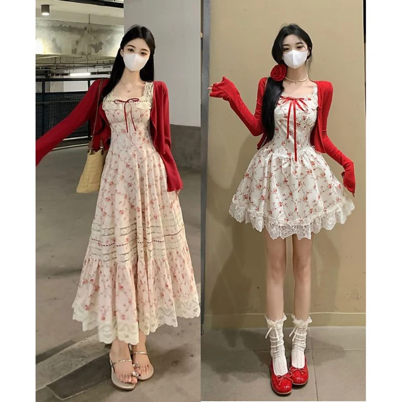 

Платье женское летнее больших размеров с цветочным принтом, А-силуэт, с коротким рукавом, повседневное, с завышенной талией, скрывающее живот, тонкая модель