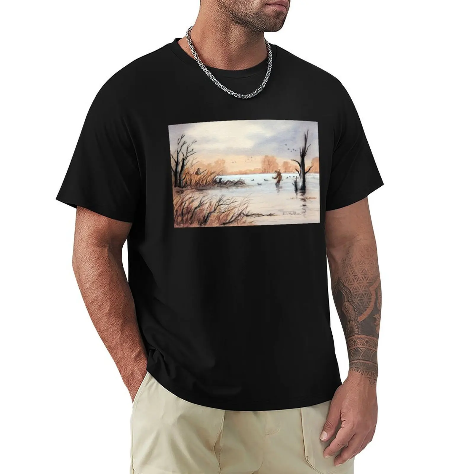 Setting Out The Decoys I T-Shirt Water Resistant Casual T-Shirt