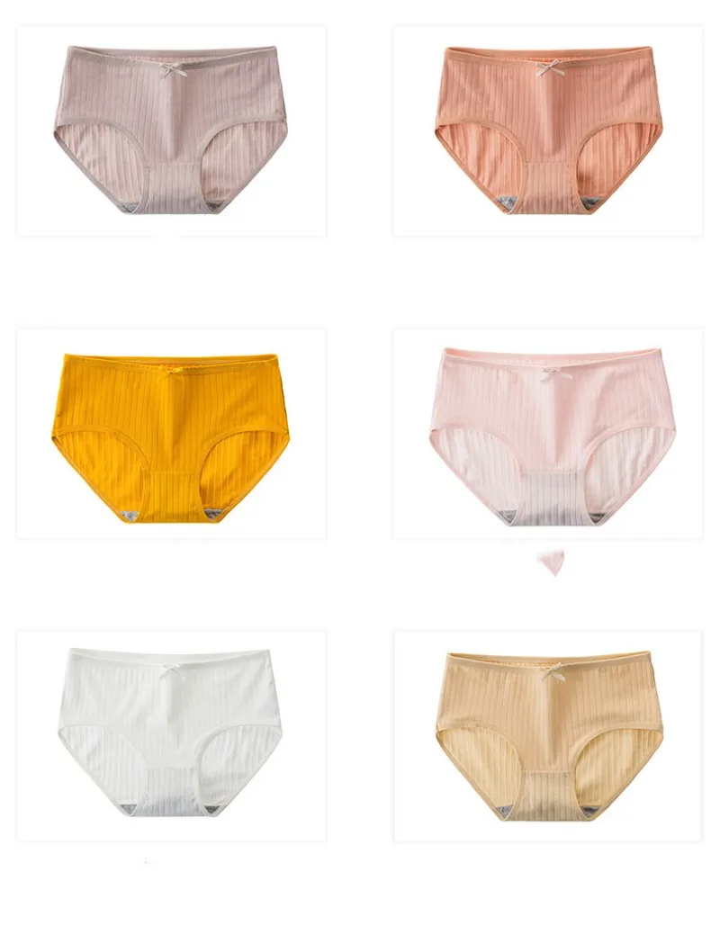 Assorted colors of women's breathable briefs