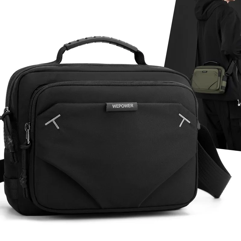 

New high-end multi-compartment business casual shoulder bag for outings, portable for commuting and traveling