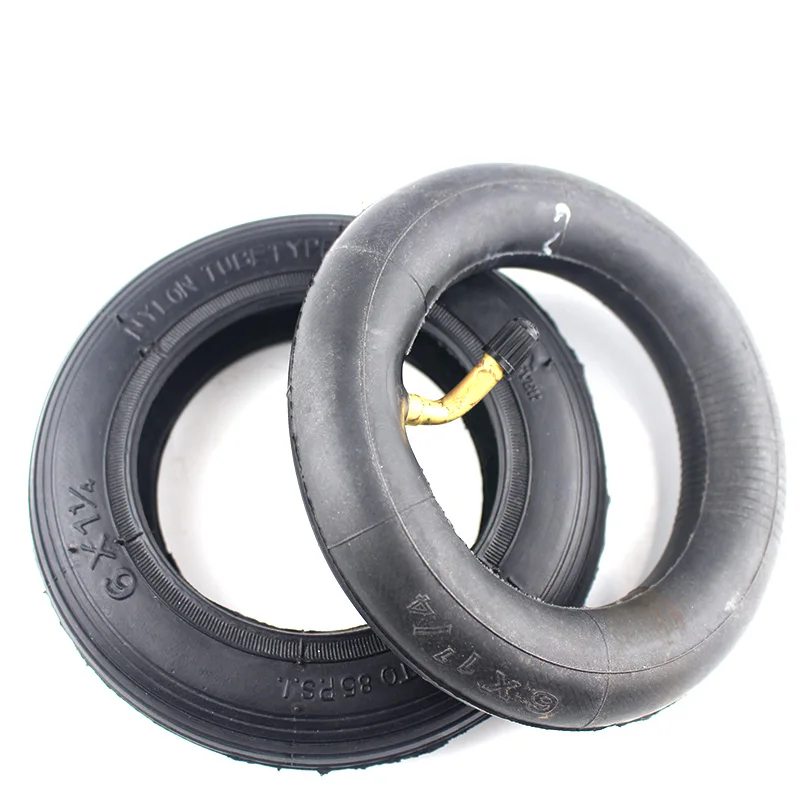 6-inch wheel tire 6X1 1/4 inflatable inner and outer tires, suitable for folding bicycles, mini surfing electric scooters