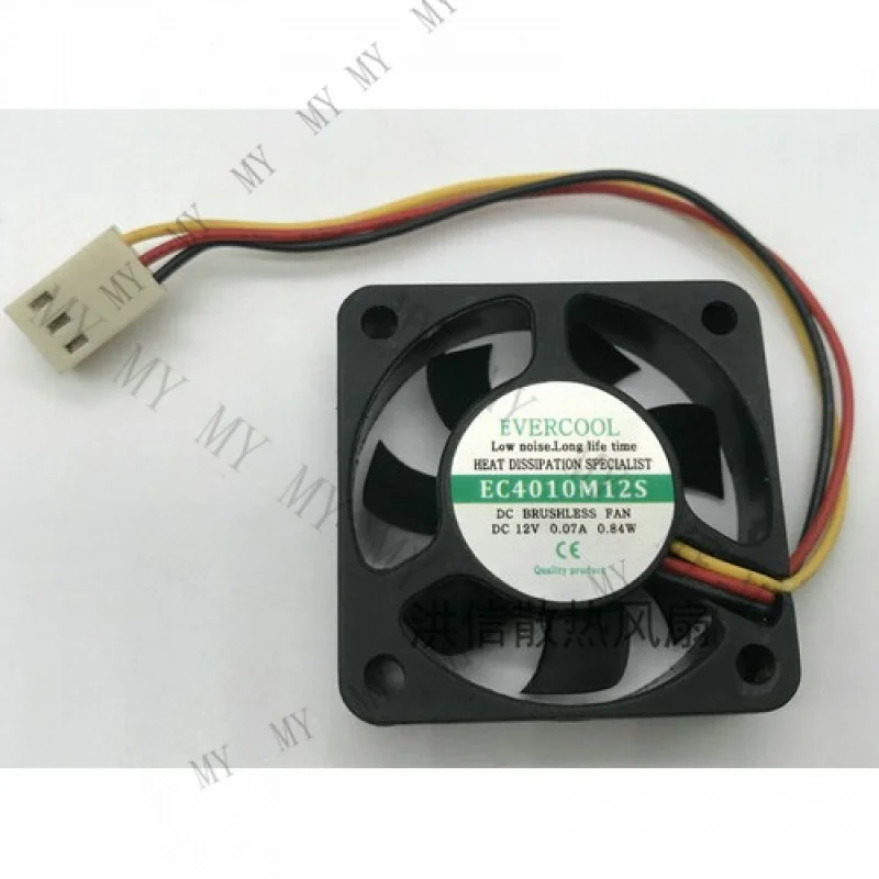 

Вентилятор EVERCOOL EC4010M12S DC12V 0.07A 4010 4см 40*10мм 3-контактный, 1 шт.