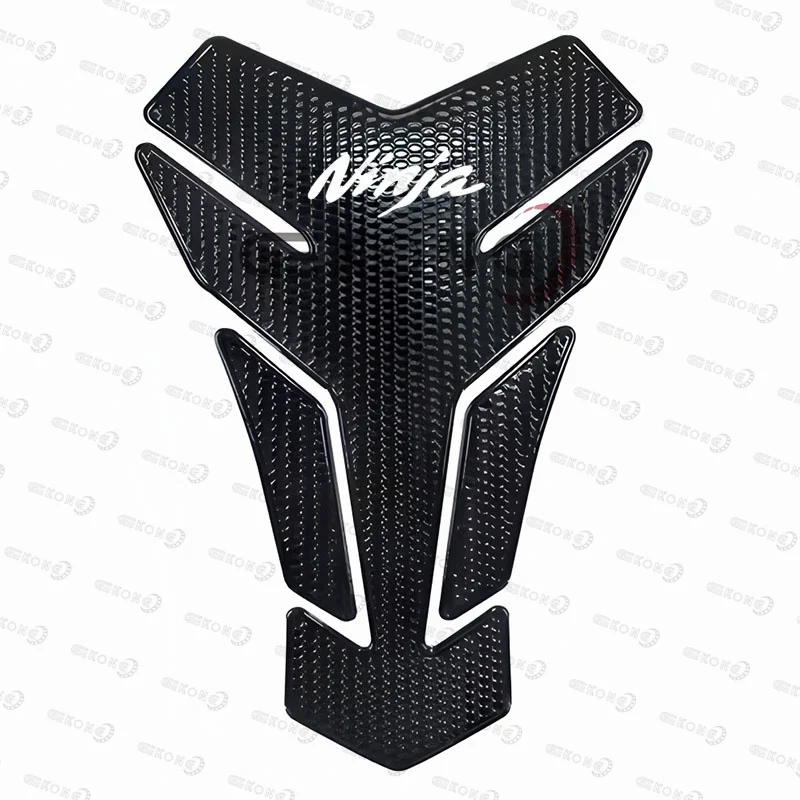Motorcycle Carbon Fiber 3D Oil Fuel Gas Tank Pad Tankpad Decal Protector Sticker For NINJA 250 300 400 500 650 1000 ZX6R ZX10R image 6