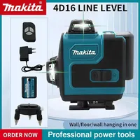 Makita High-Precision Green Light Laser Level 16-Line 360 Horizontal & Vertical Wall-Mounted Portable Tool