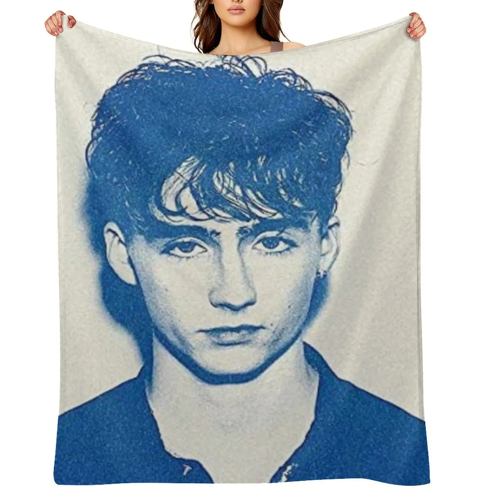 bobby skeetz Throw Blanket valentine gift ideas Plaid Hair heavy to sleep Blankets