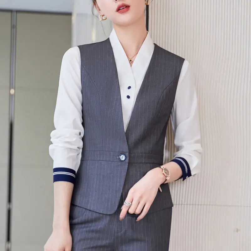 Autumn Winter Professional Formal Business Suits Blazers for Women with Jackets Coat and Pants OL Styles Pantsuits Trousers Set