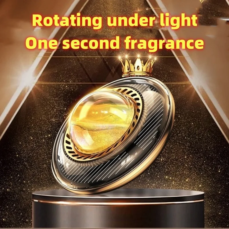 Caffeil car fragrance solar car perfume rotating durable fragrance decoration high-end car accessories