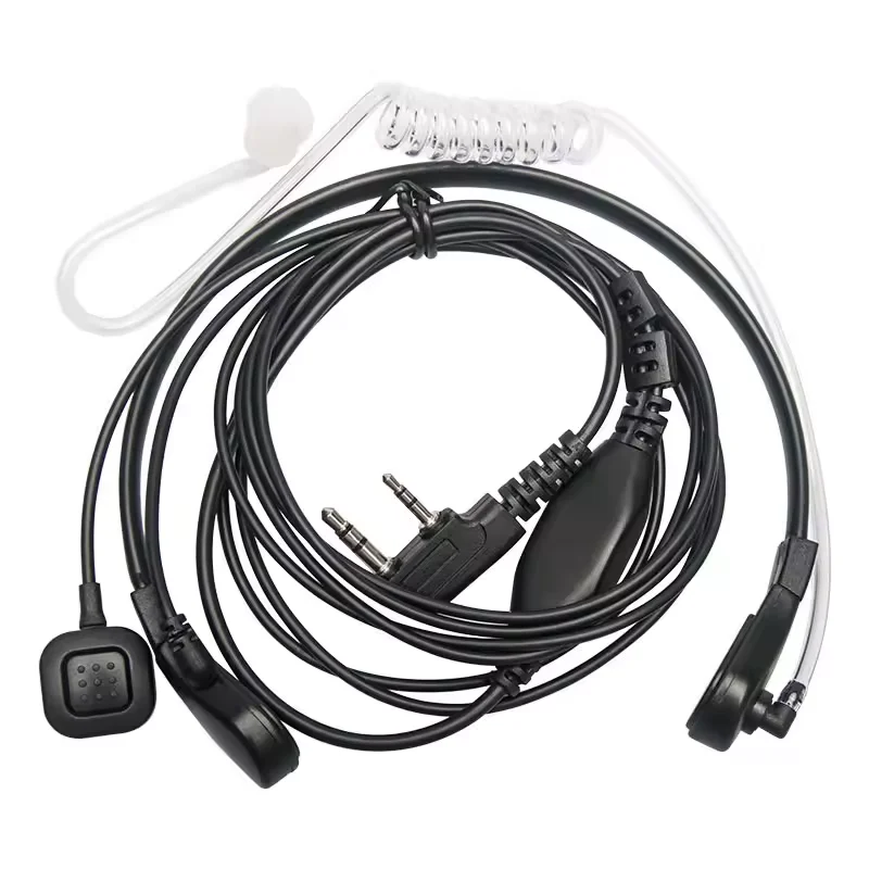 ABBREE Throat Headset MIC PTT Headphone K Plug Earpiece for Baofeng BF-888S UV-5R Mini UV-32  5RH Quansheng UV-K5 Walkie Talkie