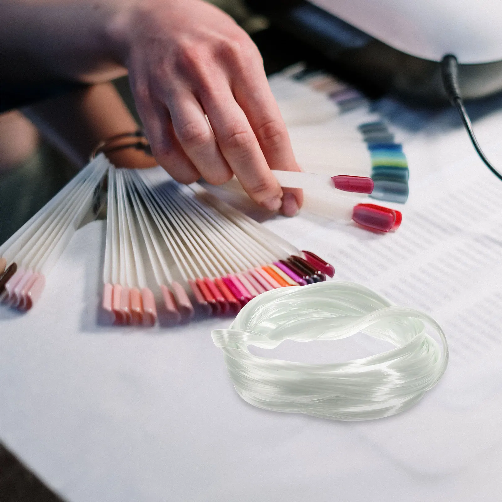 

1 упаковка удлинительного волокна для наращивания ногтей из стекловолокна, естественное удлинение, простое нанесение, длится 15-30 дней, маникюрное волокно