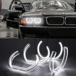 For BMW 7 Series E38 1995-2001 XENON headlight DTM M4 Style Ultra bright led Angel Eyes DRL  rings Retrofit Accessories
