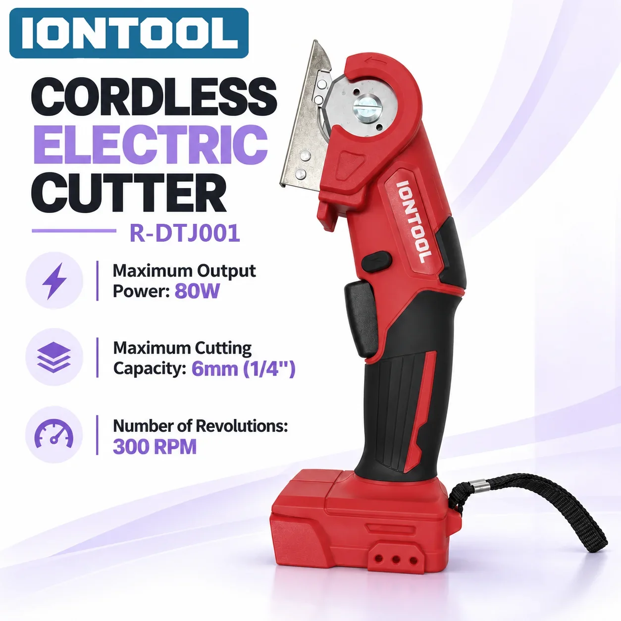 IONTOOL 80W Portable Electric Carpet Shears Bare Unit for RV Interior Refit and Custom Carpet Tailoring Work