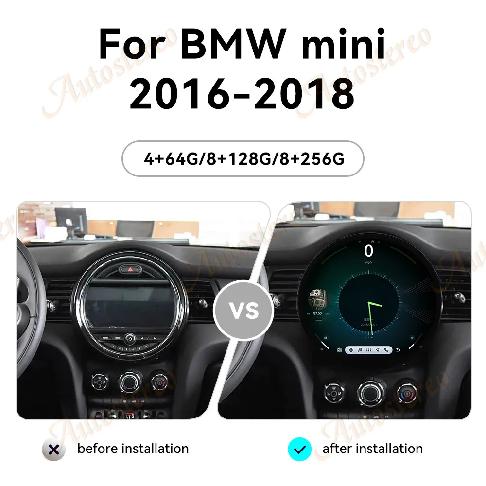 

11.7 Inch Carplay Android 14 for MINI F55 F56 2016 2017 2018 2019 Car Multimedia Player GPS Navigation Car Radio Head Unit Media