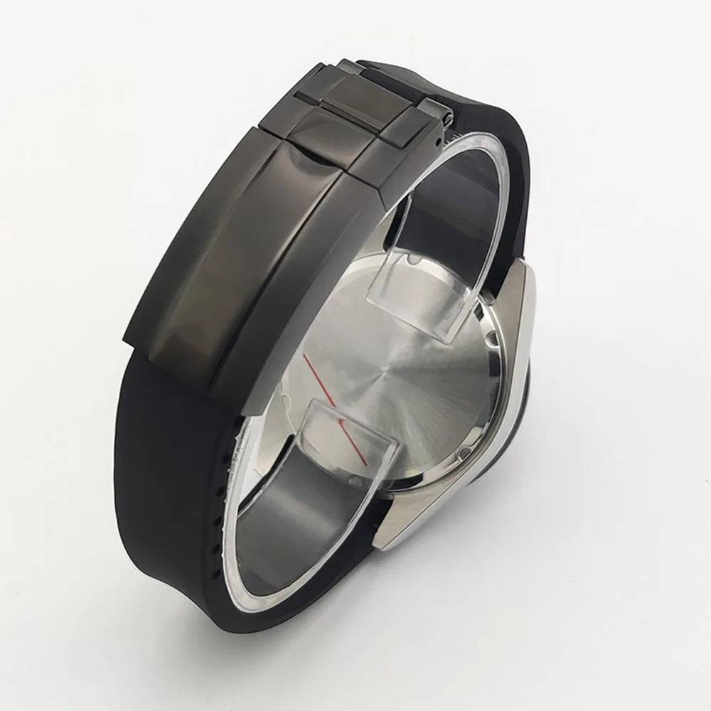 PARNSRPE 39mm Orologi al quarzo da uomo in argento Design in vetro zaffiro Orologio vintage Movimento VK64 Orologi da polso Calendario