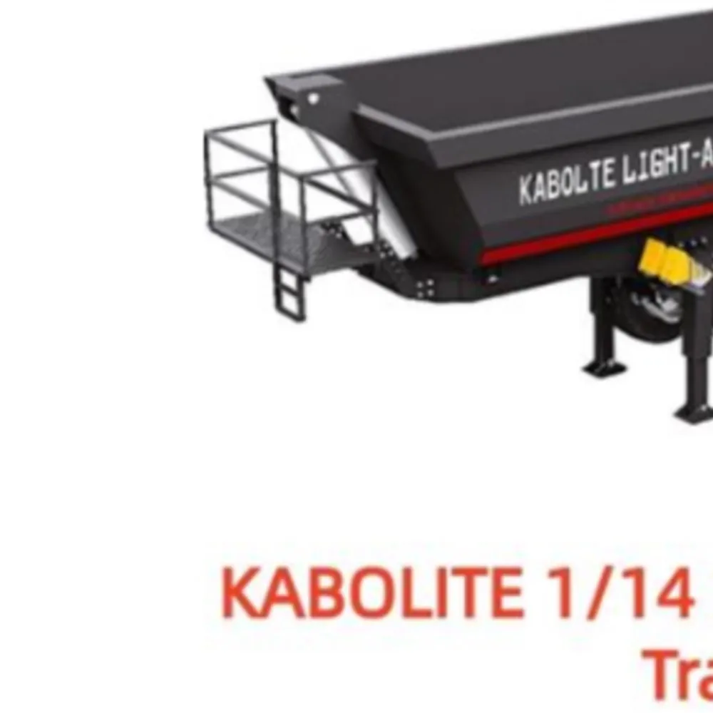 

US Stock KABOLITE 1/14 Metal Remoted Semi Trailer Dumper Electric Lifting for Toys RC Tractor Truck SC 770S Light Support Leg