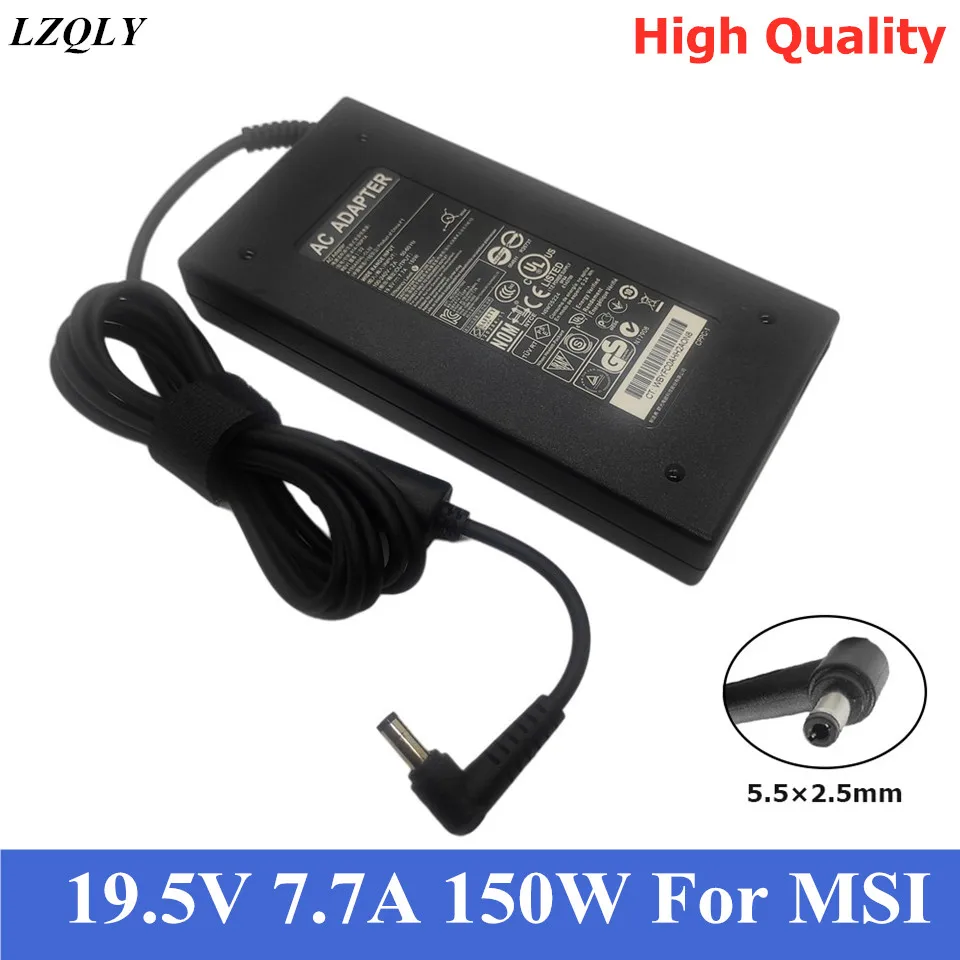 

19.5V 7.7A Laptop Adapter 150W Charger Power Supply For MSI GS60 GS70 GE62 GS40 GS63 GL62 MS-16H7 MS16H Ghost Pro606 ADP-150VB B