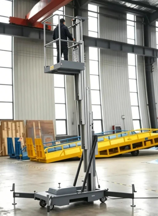 300kg Single Mast Aluminum Alloy Electric Lifting Platform Elevator New Indoor Outdoor High-Altitude Lift Tables