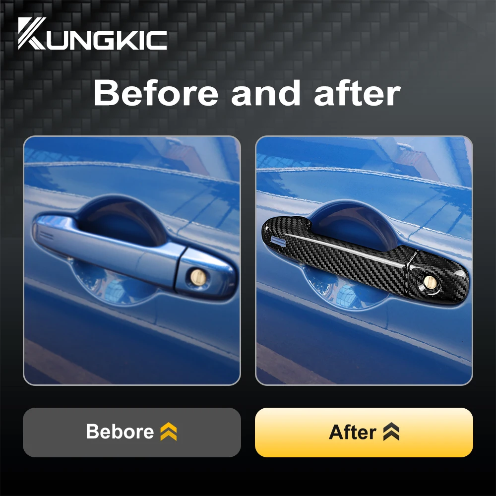 

Накладки на ручки дверей из настоящего сухого карбона для Subaru BRZ Toyota 86 2013-2026, защита от царапин