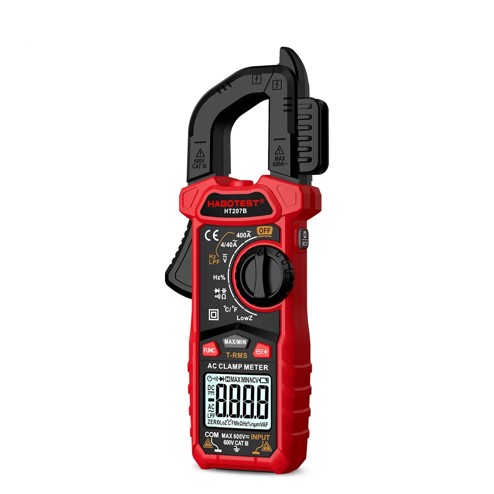 Habotest HT207A HT207B HT207D 4000 Counts Range Electrical Wire Diode Testing CapacitanceFrequency Low Voltage Indicator Digital
