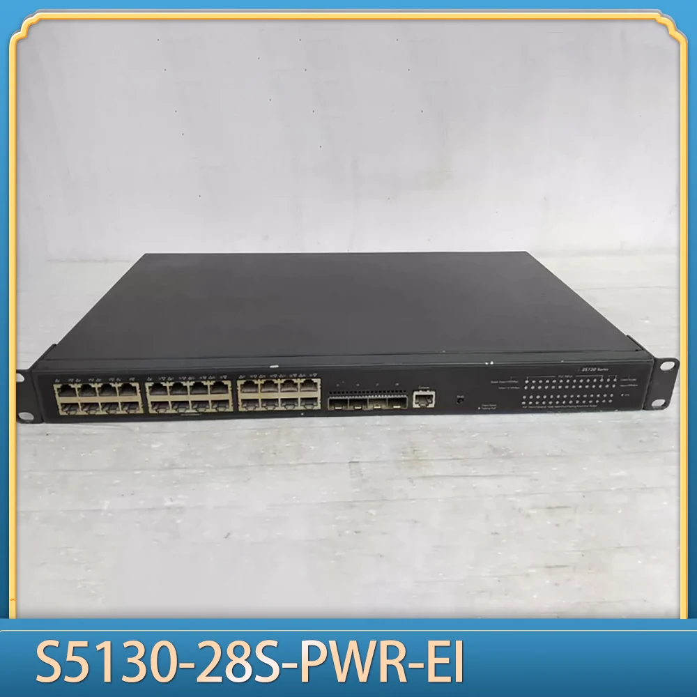 24 Ports Full Gigabit PoE Power Supply +4 10 Gigabit Optical Ports S5130-28S-PWR-EI