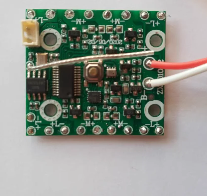 2 pezzi il circuito di ricezione del quadcopter drone supporta telecamere wifi scheda PCB di alimentazione 3.7V