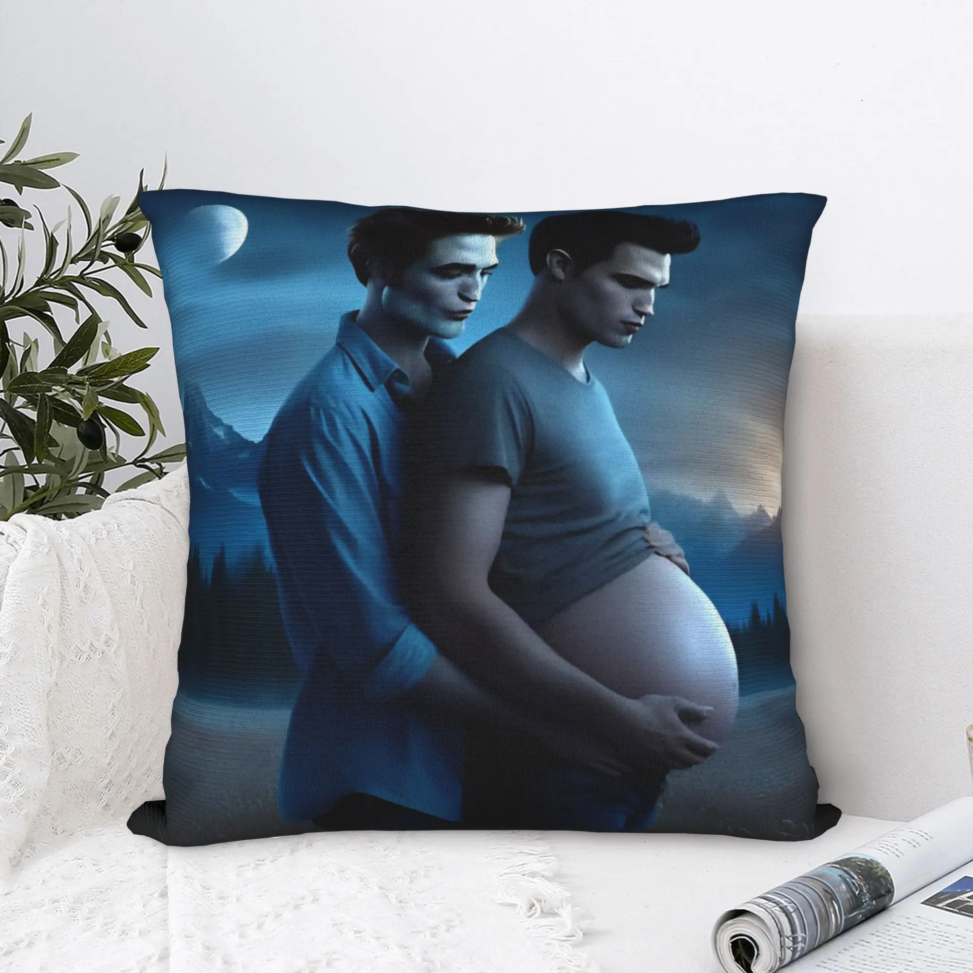 Funny Twilight Meme Throw Pillow Cover Polyester Cushions for Sofa  , Funny Cushion Covers