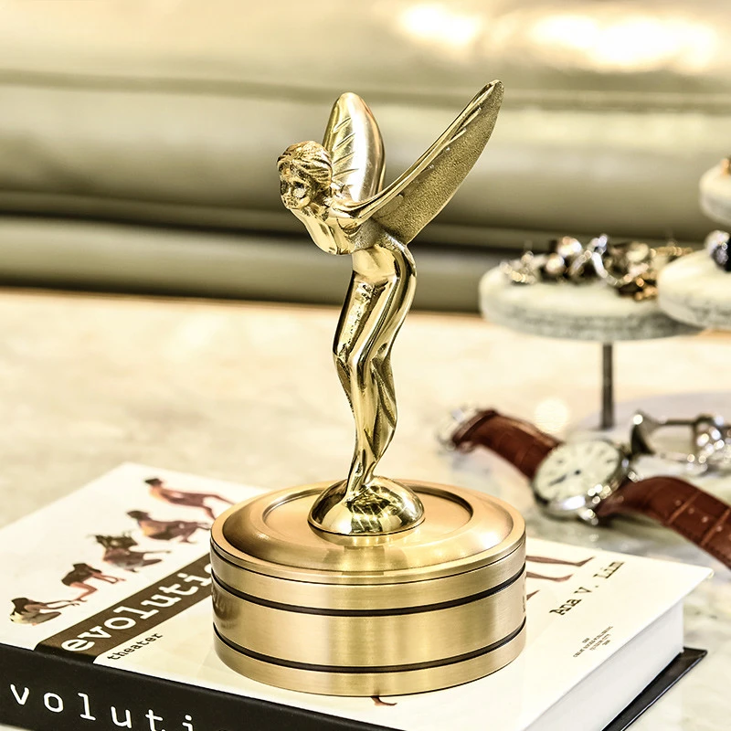 

Pure Copper Bird Ashtray Luxury Creative Storage Box Modern Office Desktop Decoration Living Room Home Accessories