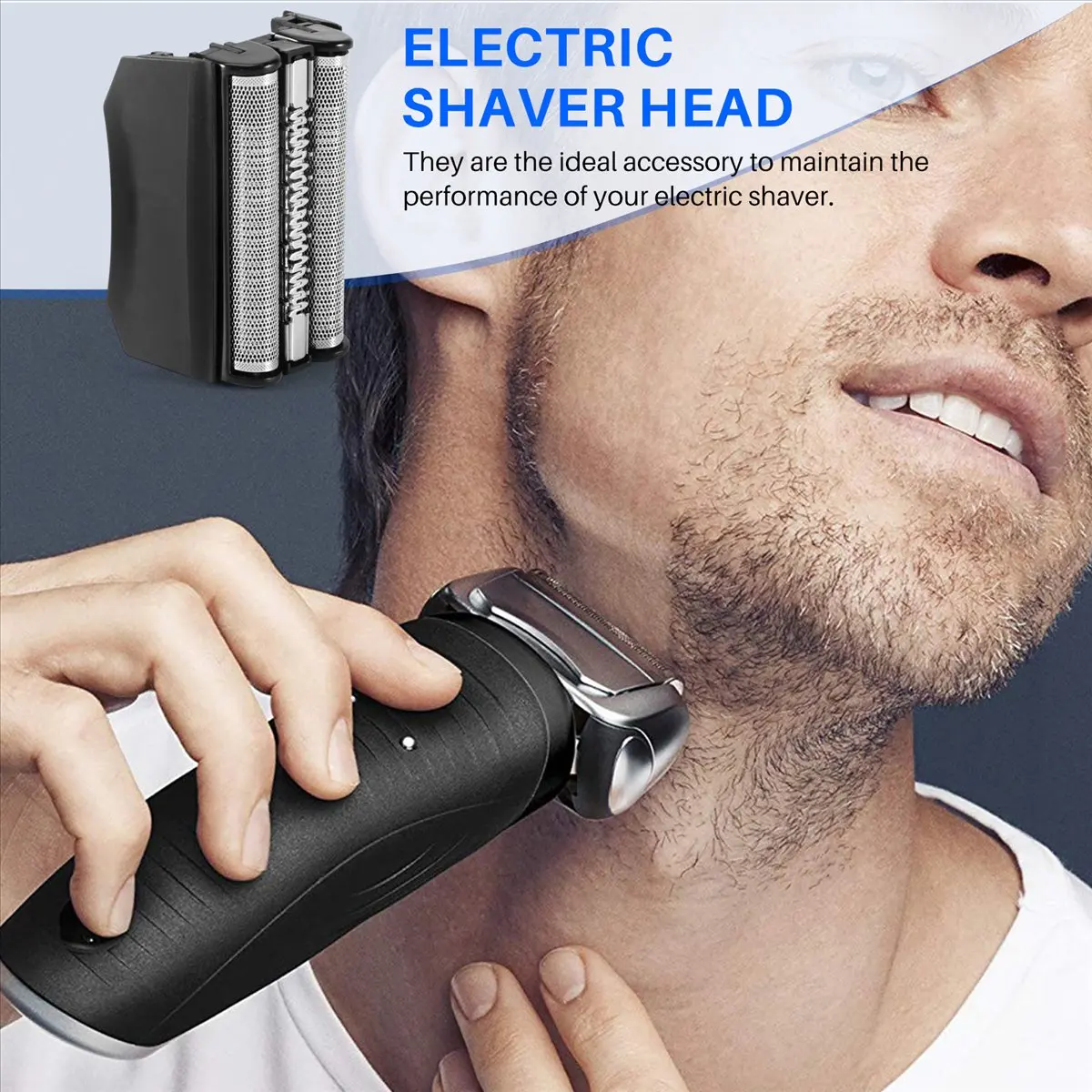 

(A75U) For Braun Series 7 Shaver 70B Replacement Electric Shaver Heads 720S 790CC 760CC 765C 795CC 9565 9585 7840S Black