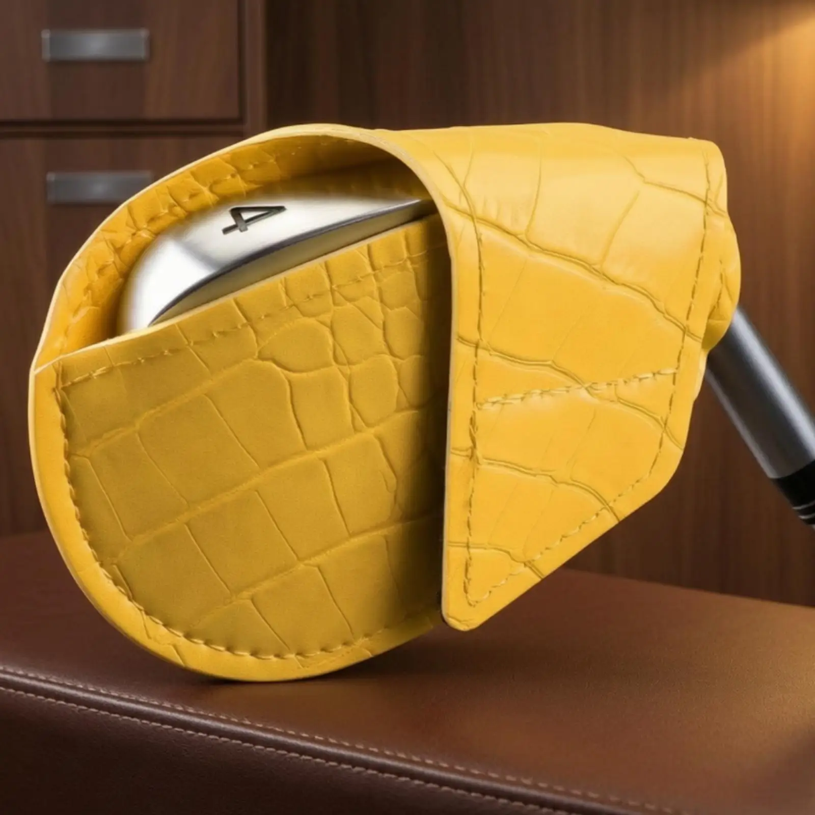 Durable Golf Club Head Cover for Irons with Wear Resistant PU Leather and Snug Fit Design for Golfers