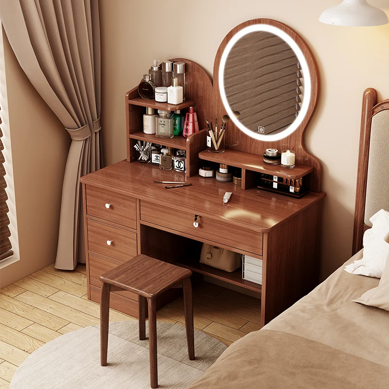 

New Chinese table bedroom medieval table dressing cabinet master bedroom modern simple dressing table