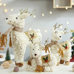 Elk Christmas Party Decoration Christmas Decoration for Tree Santa Claus Snowman Figurines Decoration