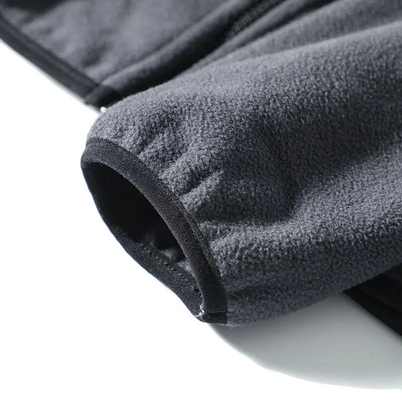 في الهواء الطلق الرجال ركوب الدراجات الرياضة الصيد تسلق الجبال المشي لمسافات طويلة التخييم الوقوف طوق الصوف والصوف القطبي سترة دافئة العصرية