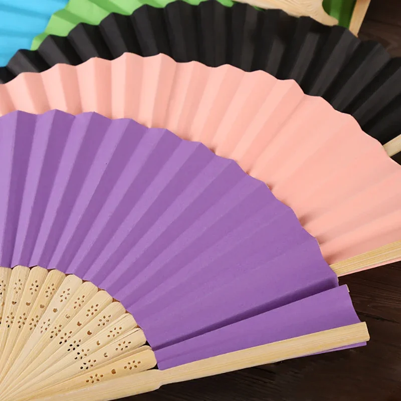 Paper Bamboo Folding Hand Fan Wedding Engraved Fans Party Decor Art Craft Hand-Painted Chinese Dance Fan Home Ornaments Gifts