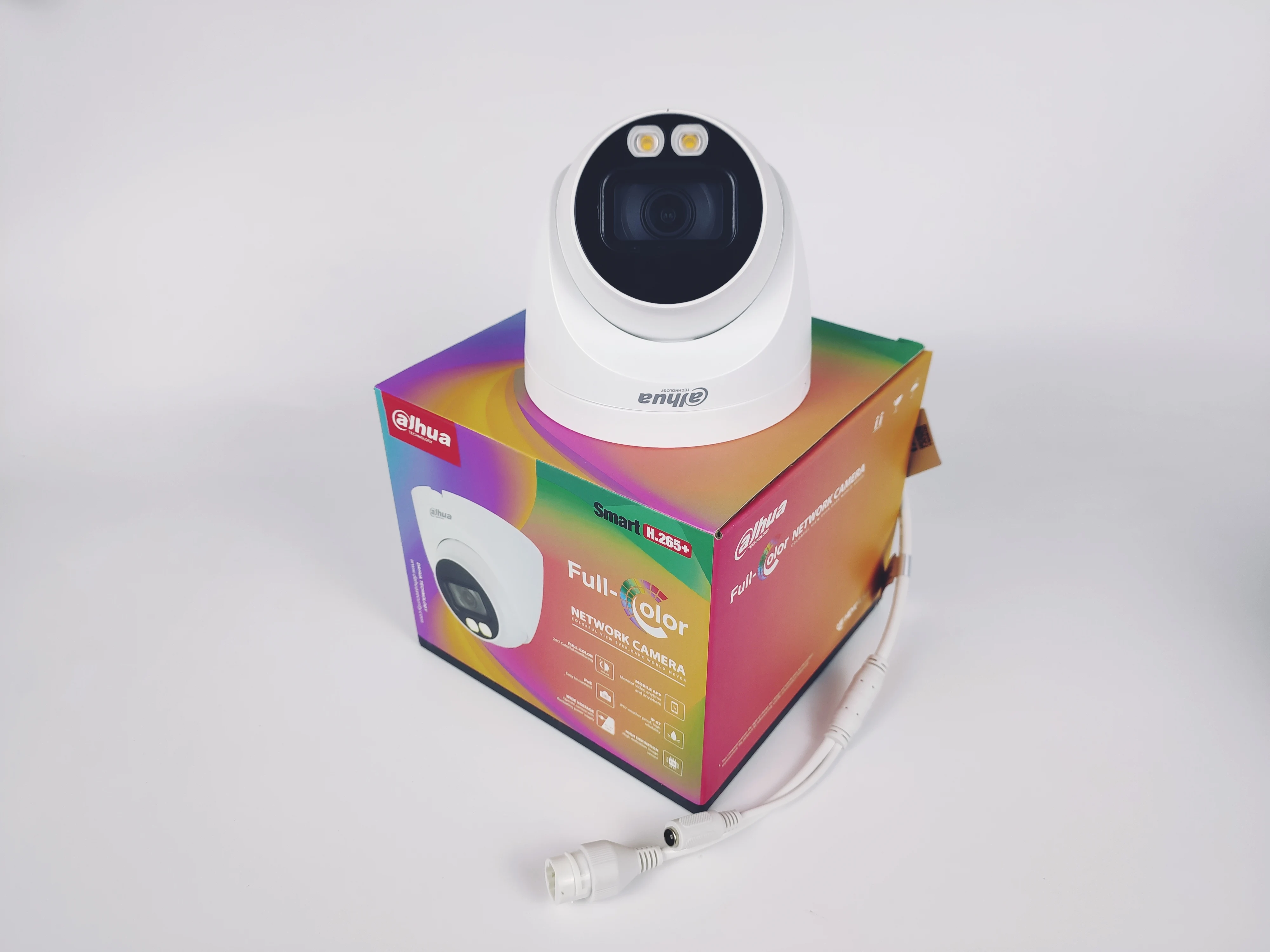 Original Dahua IP 4Mp IPC-HDW2439T-AS-LED-S2 Lite POE Full-Color Built-in Mic Dome Eyeball Network Camera