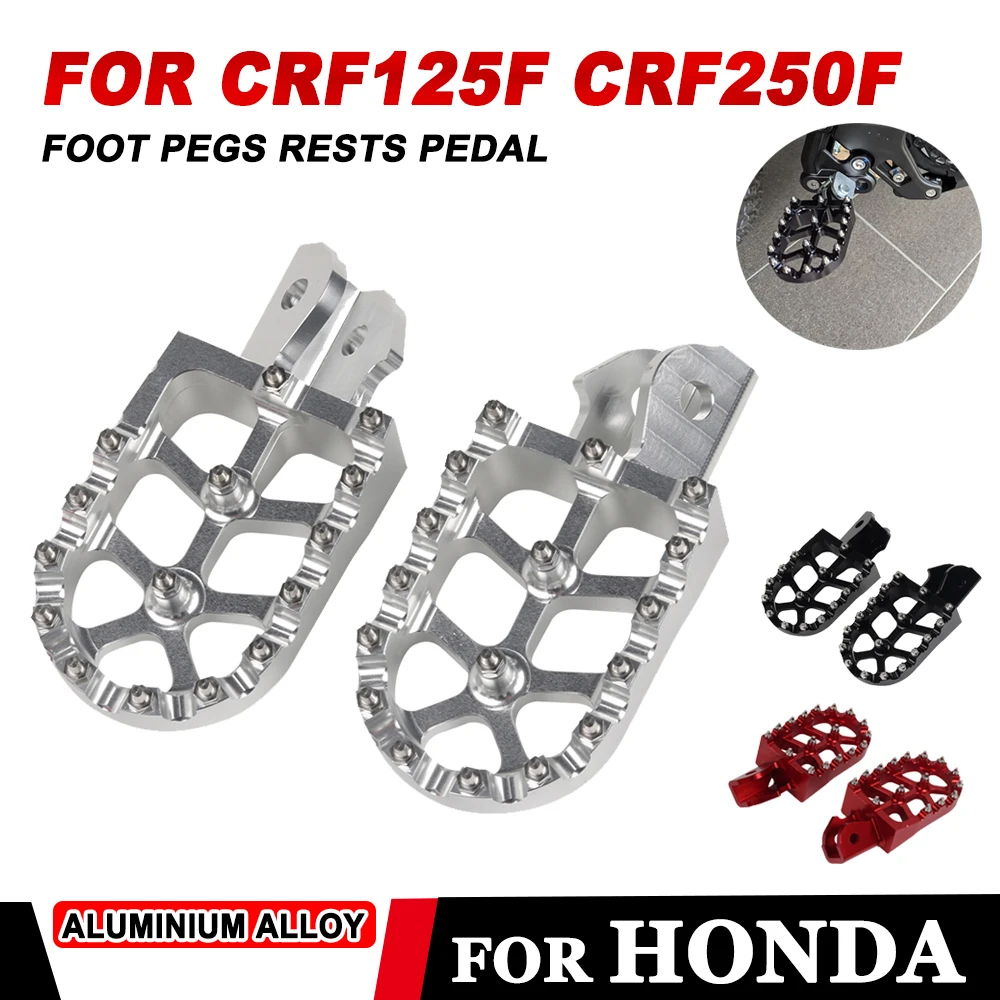 For HONDA CRF125F 2014 - 2024 CRF250F 2019-2023 CRF 250F 125F 2022 Motorcycle Accessories Footrest Footpegs Foot Pegs Rest Pedal