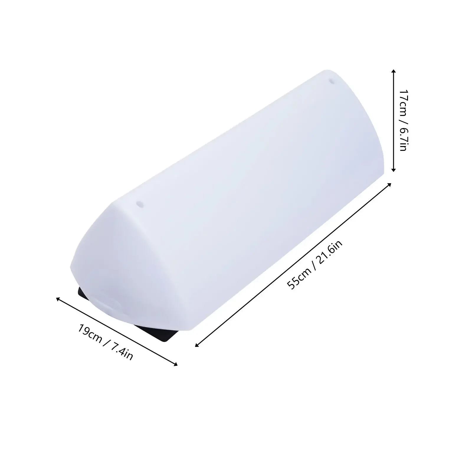 لافتة ضوء سقف سيارة أجرة 56 سم - جزء علوي فارغ LED قابل للتخصيص بنفسك، ضوء إعلان 11 وات (سفينة أمريكية سريعة)