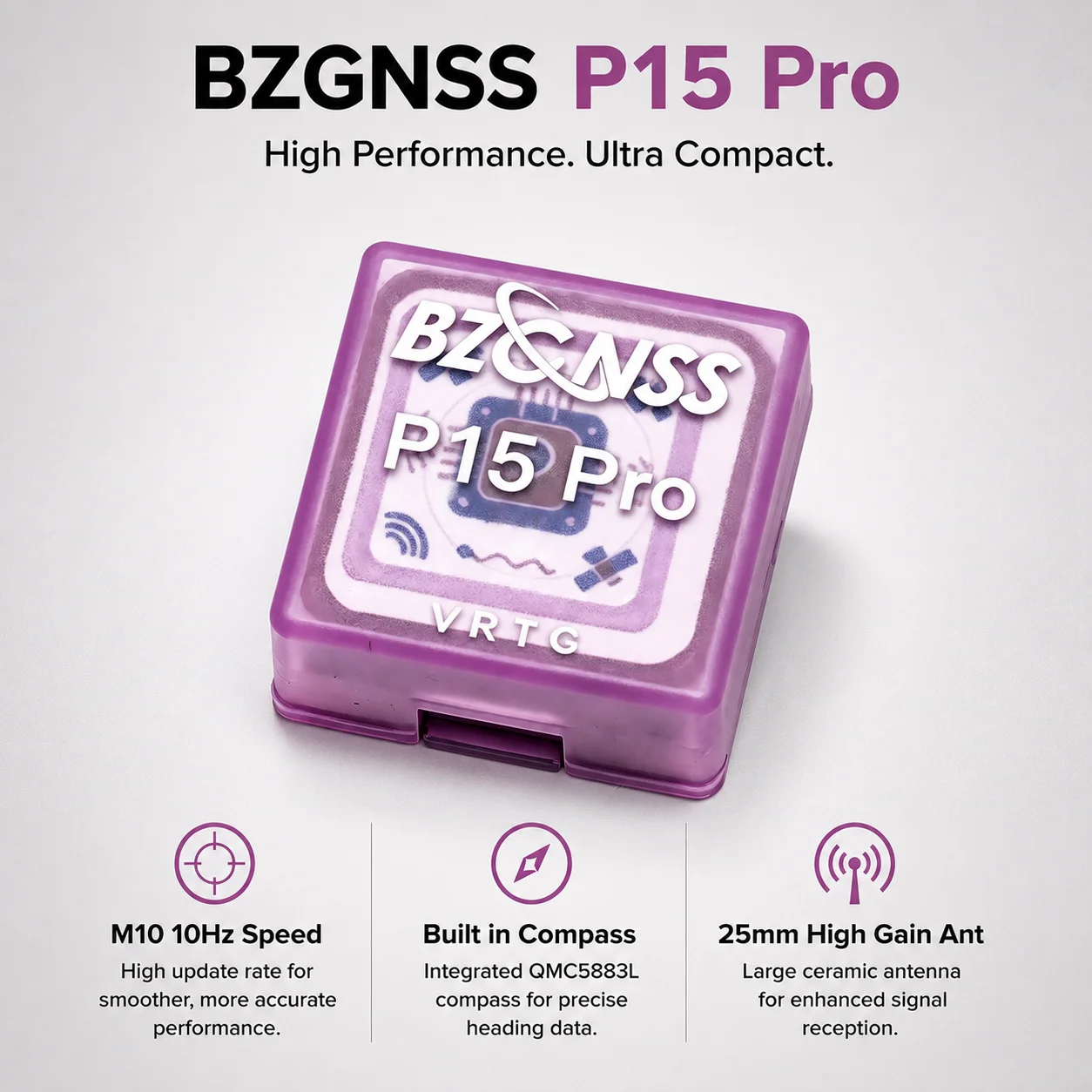 BZGNSS P15 Pro GPS Module Featuring U-Blox 10th Gen M10 Chip For High Performance FPV Racing Drone Reliable Position New