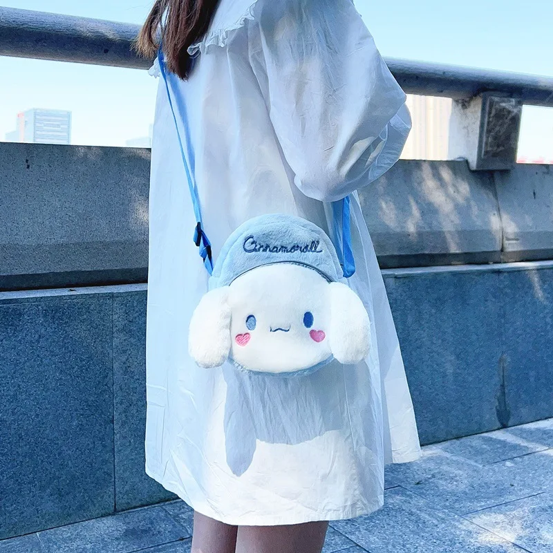 Mignon cannelle en peluche sac de messager Lolita une épaule Mini sac de téléphone portable sac de changement Jk fille coeur loisirs mignon jouet cadeau de noël