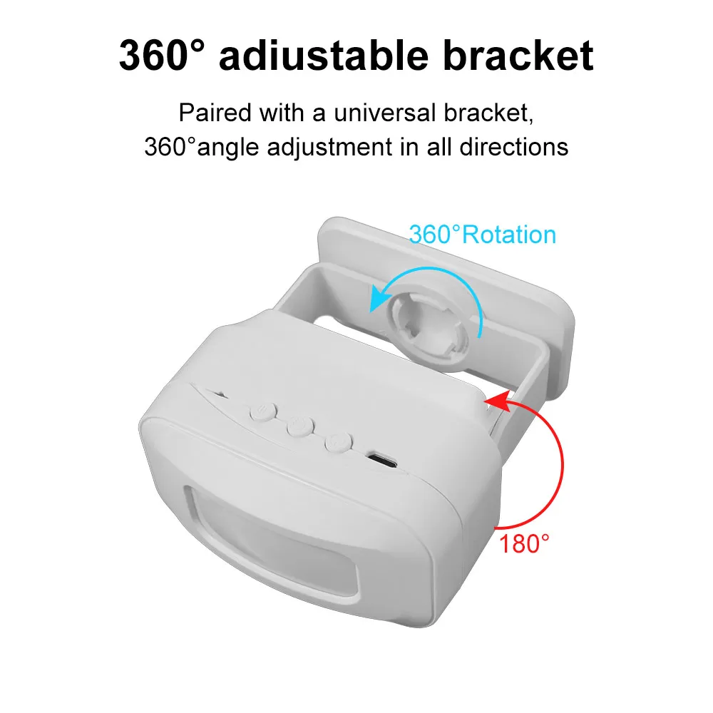 

Infrared Induction Welcome Doorbell PIR Motion Detector Multi Language Wireless Door Bell Chime Anti-theft Wireless