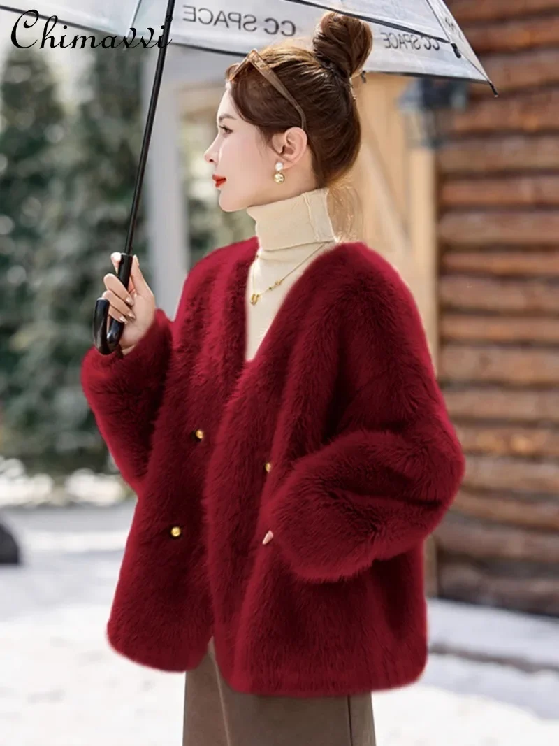 

2024 New Popular European Fur Integrated Mink Velvet Foreign Style Fur Fashionable and Versatile Multi-color Coat For Women