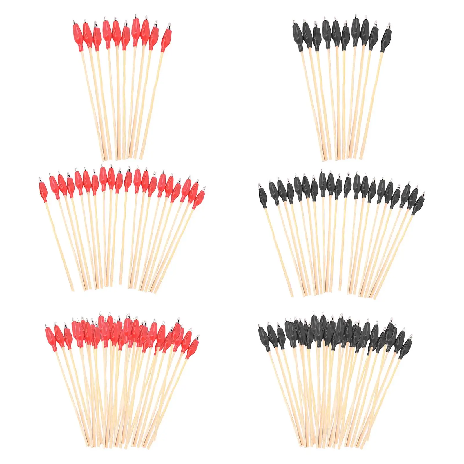 2-6pack 10/20/30pcs Alligator Clip for Airbrush Hobby Model Wire Clasp Red 10pcs