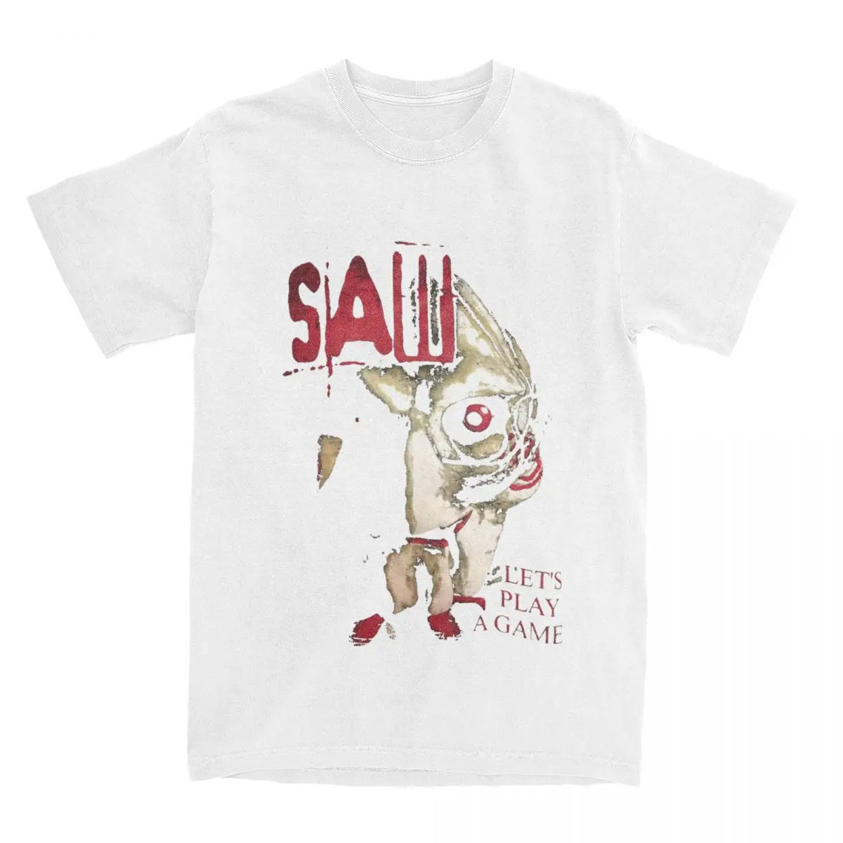 

Футболки Saw X Horror Movie в винтажном стиле, уличная одежда для мужчин и женщин, Harajuku, с коротким рукавом, хлопковые, оверсайз, универсальные, модные, унисекс топы