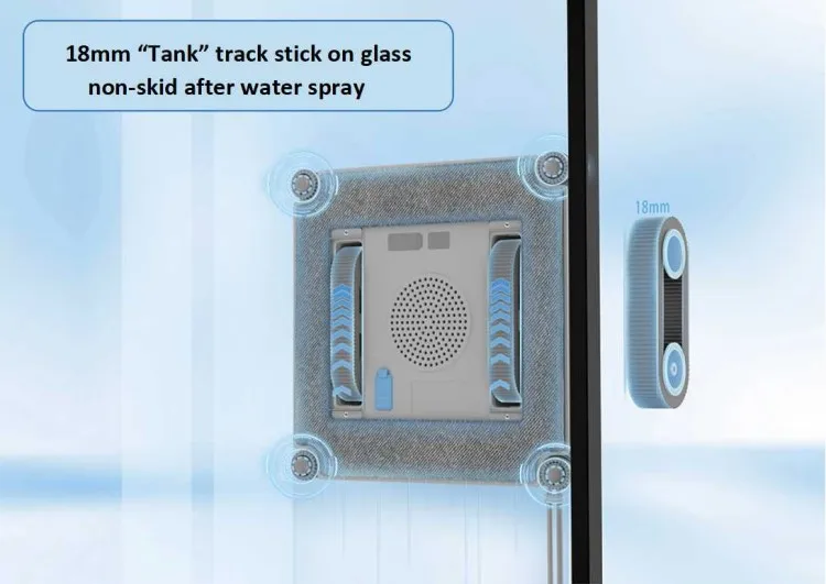 POWERFUL SPRAY Lavavetri elettrico Aspirapolvere Robot ricaricabile Lavavetri Macchina per la pulizia dei vetri