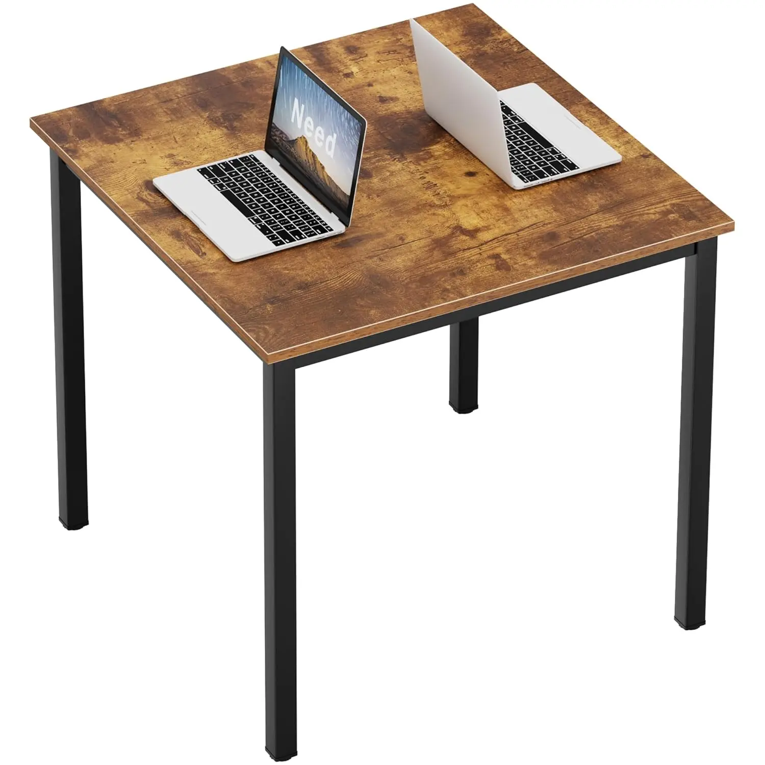 

31.5" Square Heavy Duty Dining & Writing Desk for Small Space Breakroom, Rustic , Custom