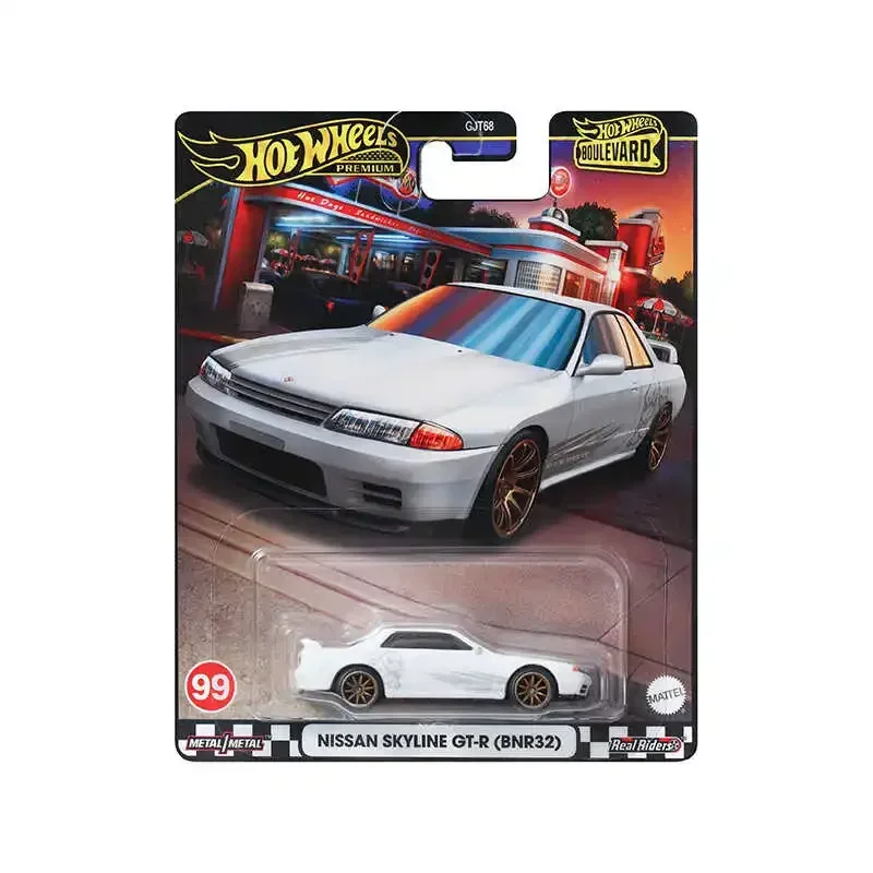 Ruote calde ufficiali Premium Car Boulevard 1:64 ragazzi giocattoli Diecast Lamborghini Countach Nissan Skyline GTR Mitsubishi Fiat Toyota