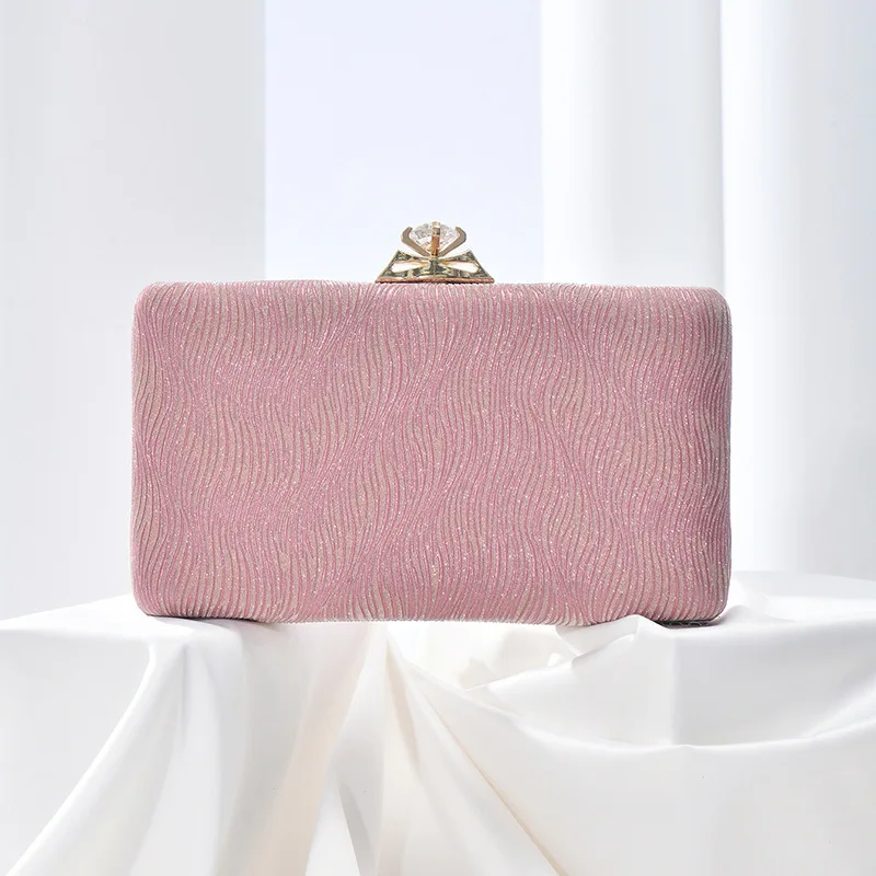 

2025 New Evening Bags for Ladies Premium Banquet Handbag Fashionable Textured Clutch Bags Sweet Girls Prom Handbags Wholesale