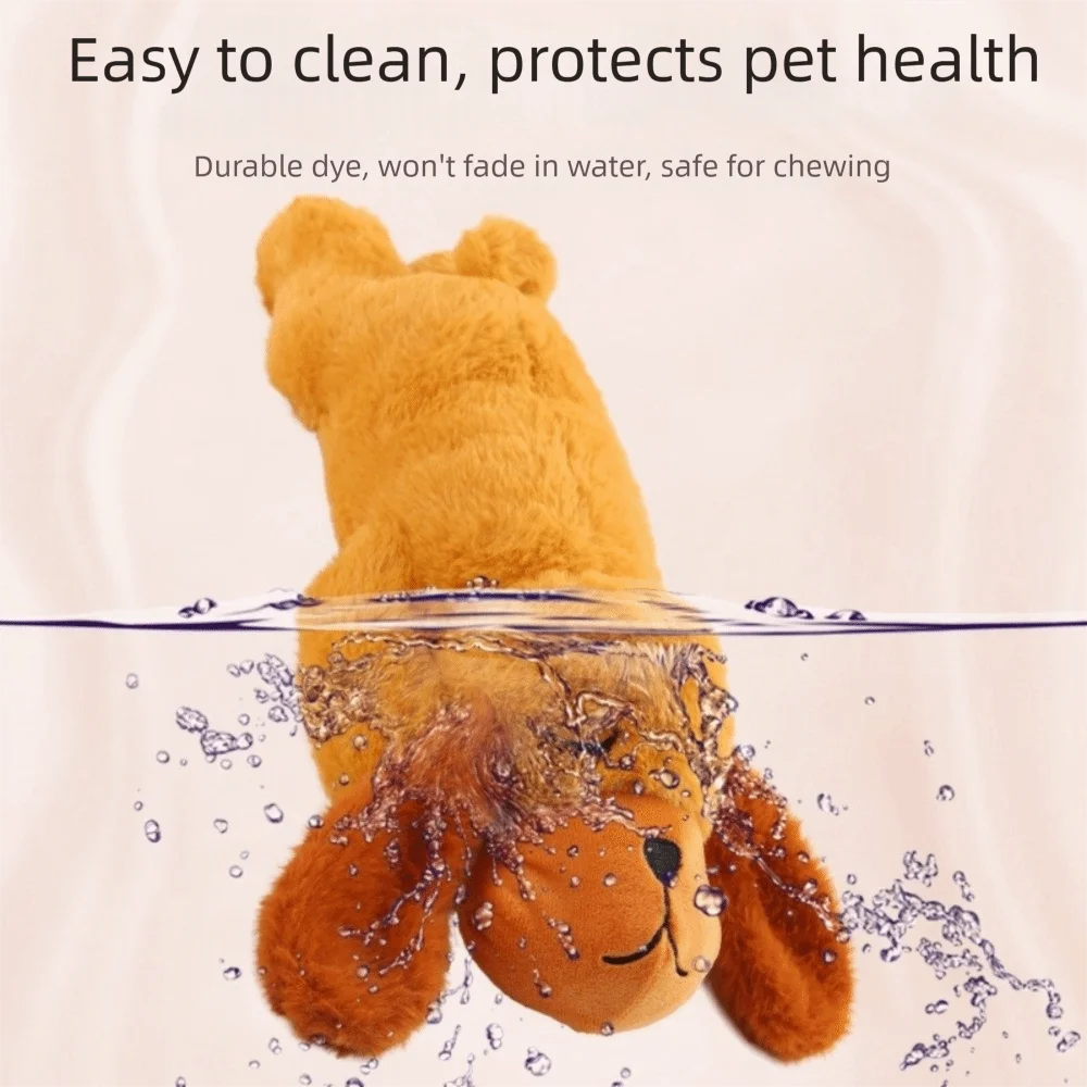 Heartbeats Simulator Sleep Aid Doll Realistic Calming Heartbeats Sound Dog Plush Toy Snuggle Durable Behavioral Training Toy