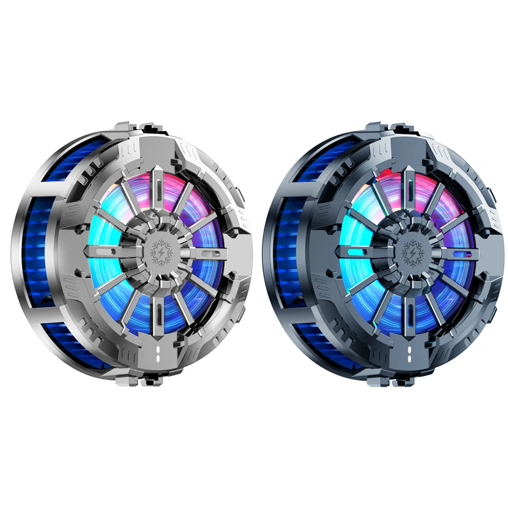 Magnetic & Back Clip Mobile Phone Cooler Radiator 3 Speeds Adjustable RGB Semiconductor Radiator for PUBG for iPhone 15 14 13 12