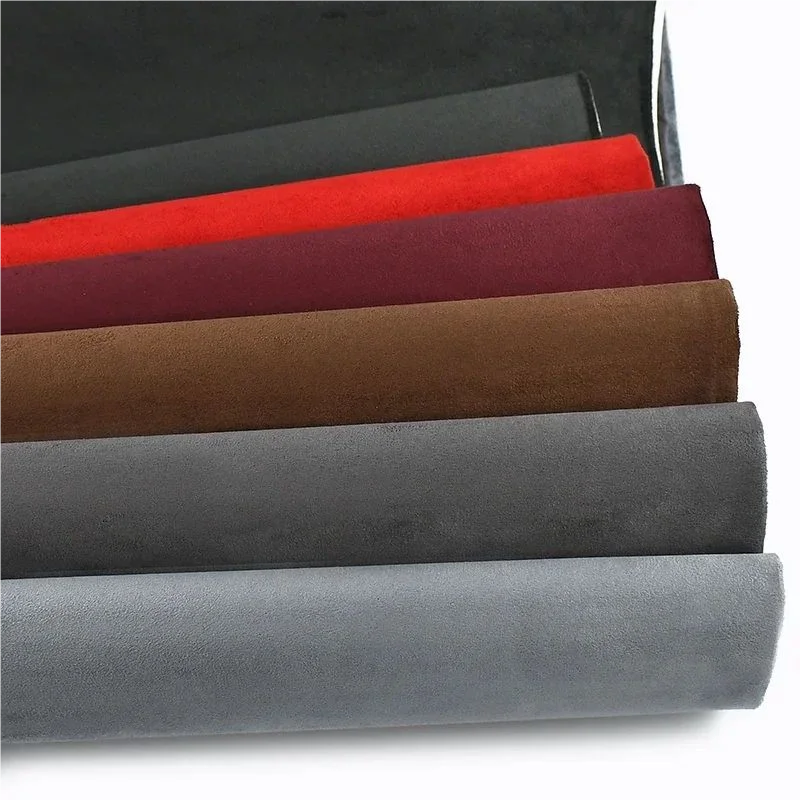 

50/100*143cm Synthetic Leather Self-adhesive Fabric Stretch Cloth for Car Interior Velvet Decor Fabrics Suede Adhesive Cloths