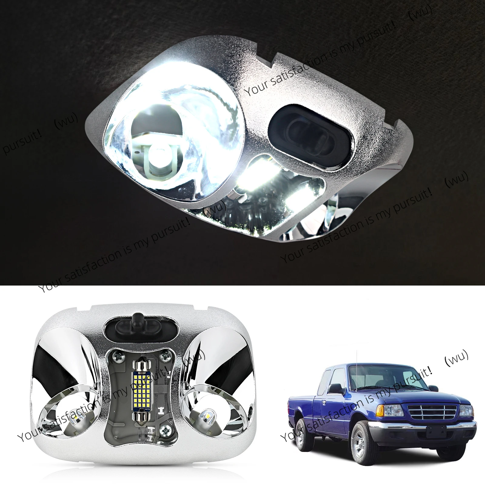 

F37Z13776B для Ford Ranger 1993 1994 1995 1996 1997 1998 1999 2000 2001 2002 2003 2004 светодиодная лампа кабины в сборе без крышки
